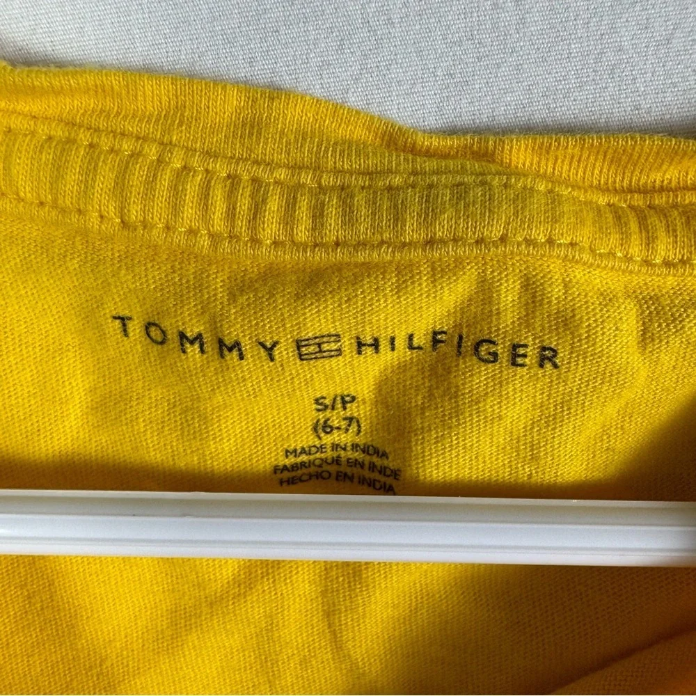 Tommy Hilfiger Yellow Short Sleeve Tee Girls Sizes S